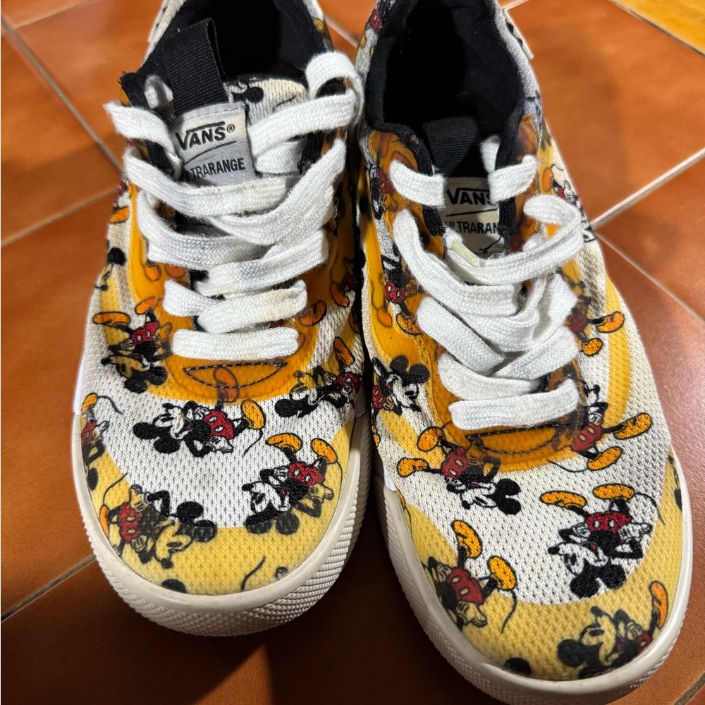 Ultra range - Vans Yellow and White  Mickey Sneakers